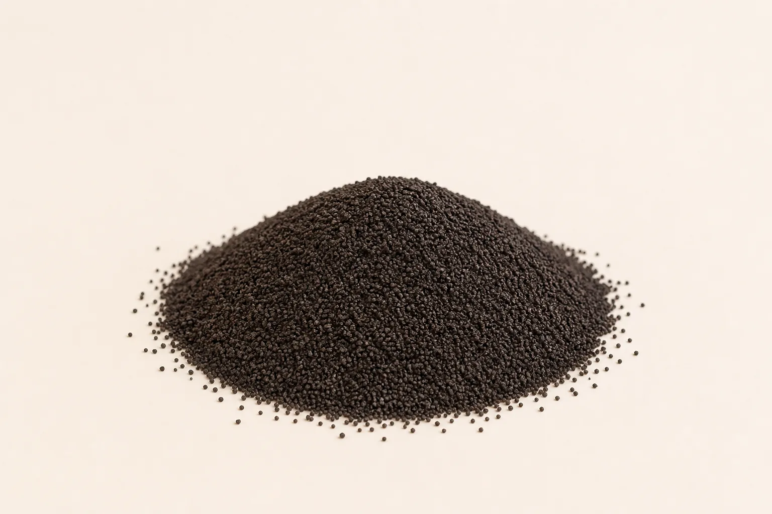 Uniform mineral potassium fulvate microgranules