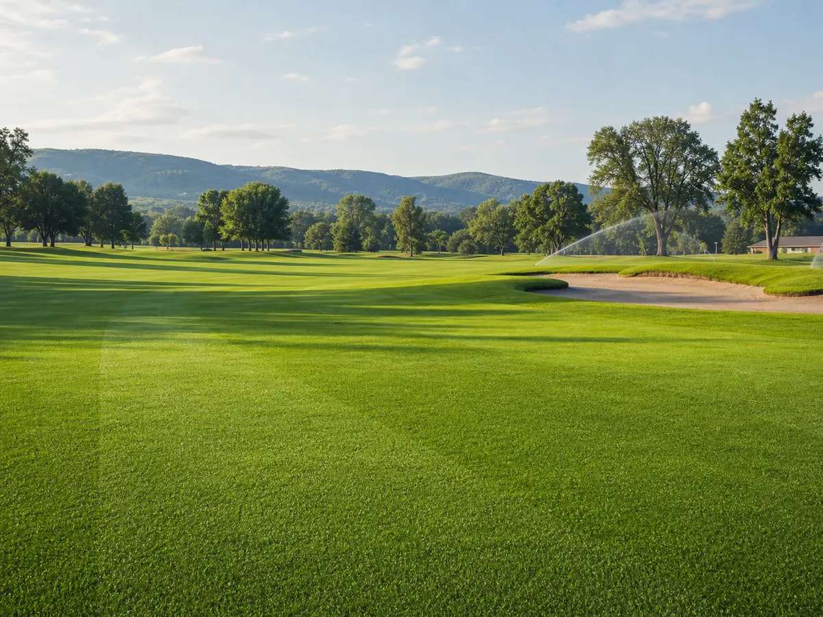 Managed turf and golf course landscape